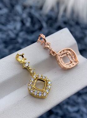 s925纯银托工厂吊坠空托多款式精