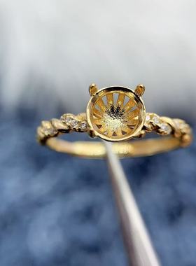 s925银托工厂戒指空托款式多尺寸