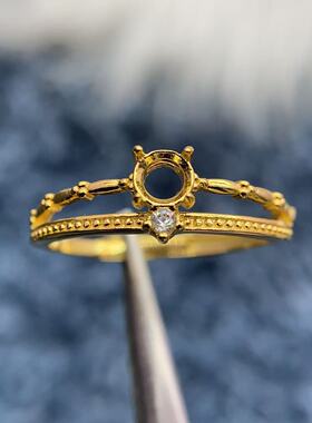 s925纯银托工厂戒指空托多款式