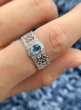 S925银戒指空托高级精致银饰品