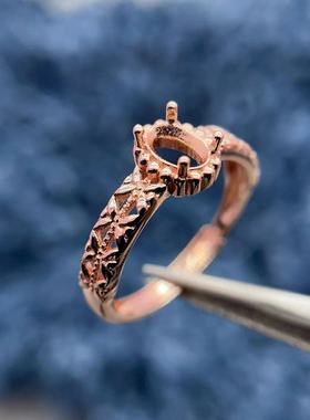 S925银托工厂戒指空托多尺寸款