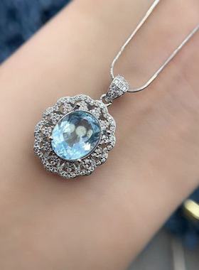 S925银托工厂吊坠空托10*12奢华