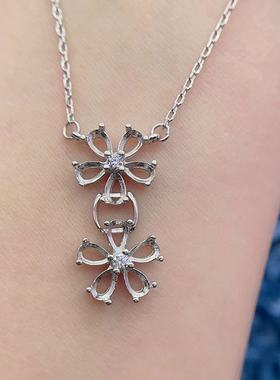 银托工厂S925银项链空托多款式