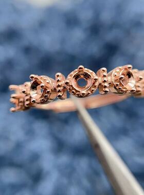 S925银托工厂戒指空托排戒多款式