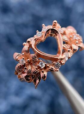 S925银托工厂戒指空托8*8多款式