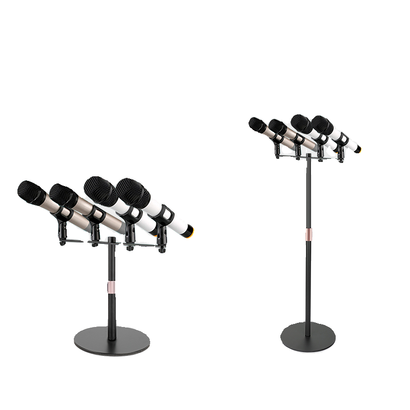 一拖二桌面话筒支架双头三头会议演讲一拖三一拖四话筒桌面支架 - 图3