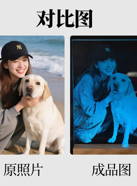 锤子玻璃画定制礼物送男友女友