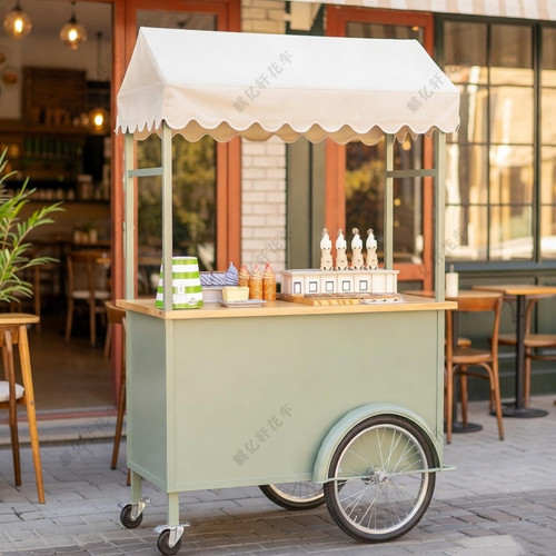 新款圣诞节元旦春节活动商场展示推车创意多功能摆摊促销装饰花车 - 图2