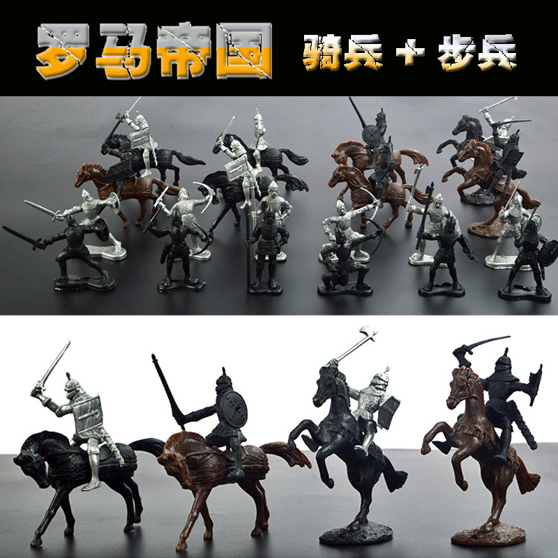 古代中世纪军事模型骑士小兵人战争打仗小人军队士兵玩具城堡套装-图2