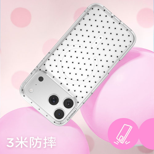 【波点梦境·手机壳】PopSockets泡泡骚磁吸防摔手机壳苹果iPhone17/16ProMax/Pro 波点 天使 夜晚星星 菱格 - 图0