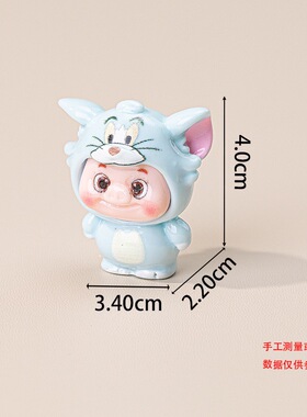变装猫猪猪盲盒公仔钥匙扣摆件