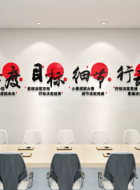 企业文化办公室标语墙贴