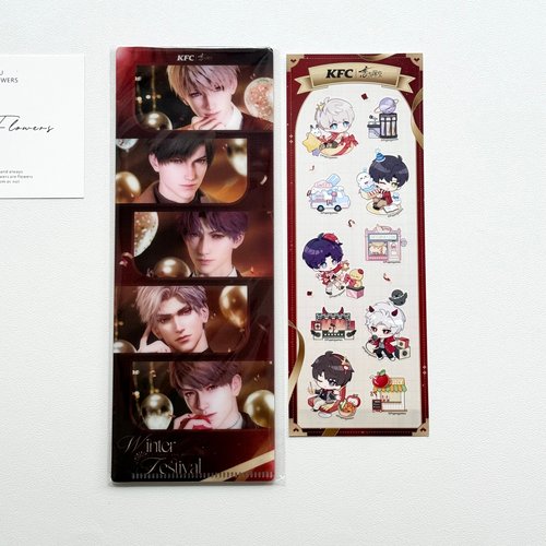 正品代购肯德基恋与深空联名周边沈星回黎深祁煜秦彻玩具镭射票 - 图2