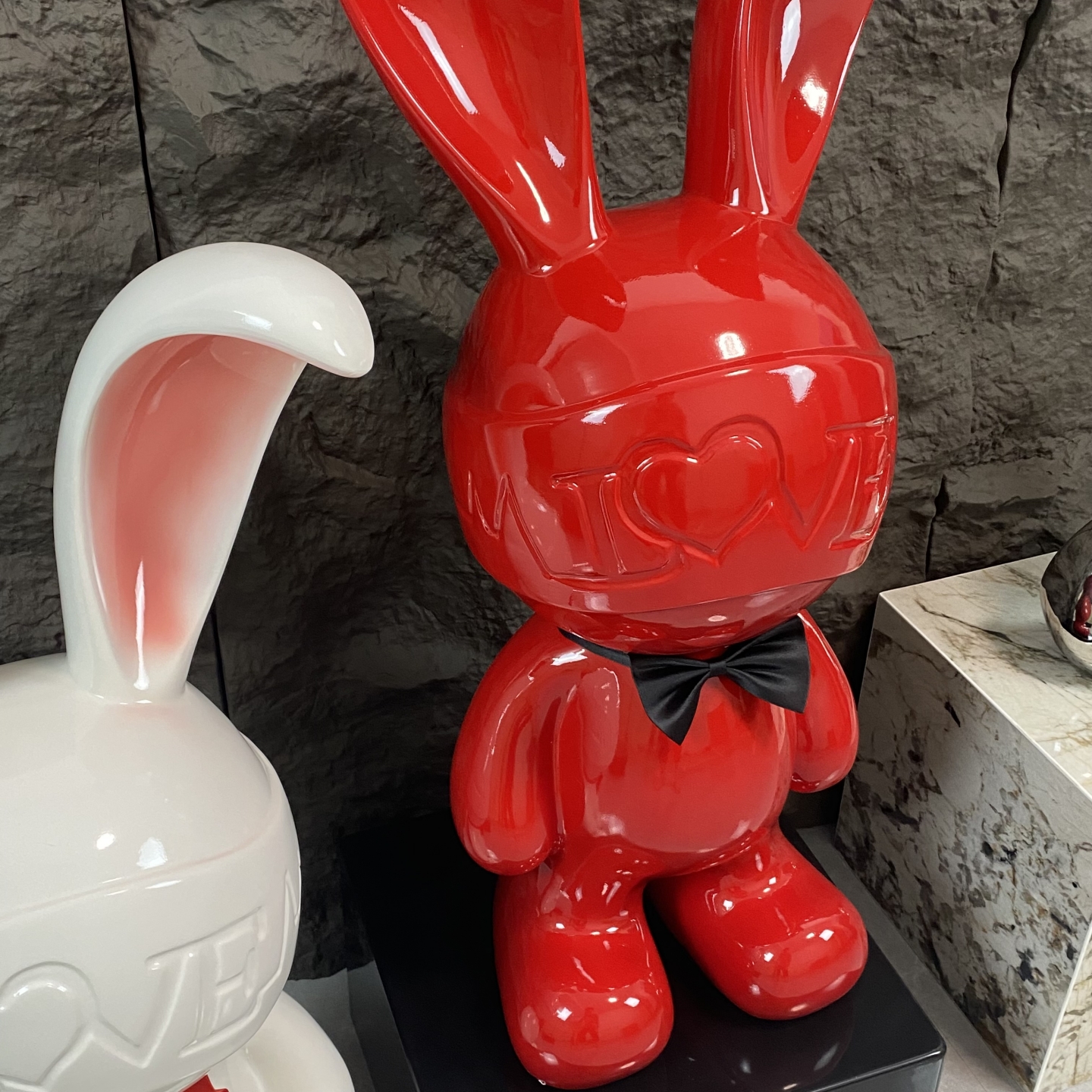 轻奢兔子存钱罐卡通摆件现代客厅玄关民宿电视柜落地创意家居装饰 - 图3