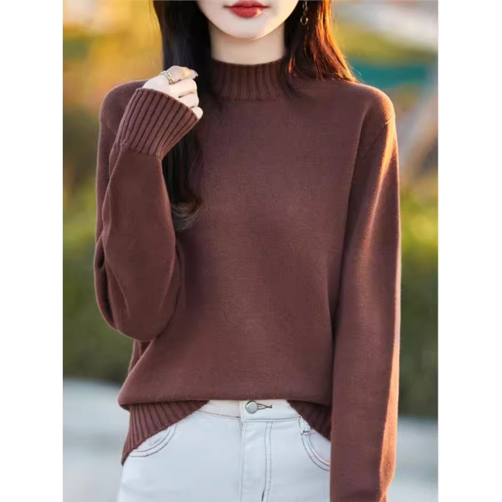 重磅加厚一线成衣纯棉线针织打底衫女半高领无缝毛衣保暖线衫上衣,淘宝优惠券,粉丝福利购,淘宝优惠卷