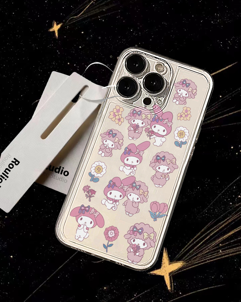 ins风卡通hellokitty手机壳适用苹果14promax软壳13全包xs透明iphone12可爱15promax防摔xr小众mini创意kt猫 - 图0