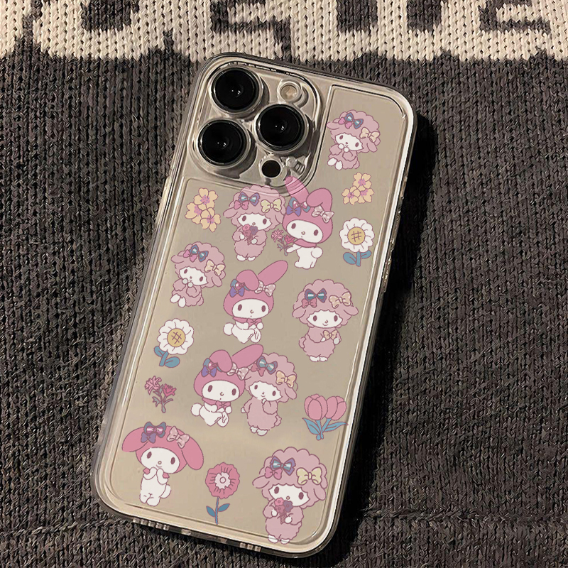 ins风卡通hellokitty手机壳适用苹果14promax软壳13全包xs透明iphone12可爱15promax防摔xr小众mini创意kt猫 - 图1