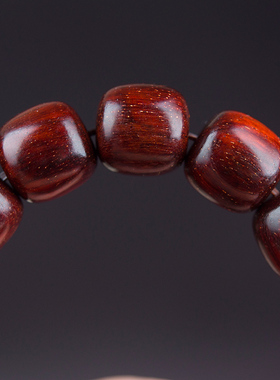 印度小叶紫檀老料泥料老型珠佛珠