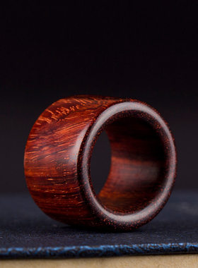 印度小叶紫檀扳指戒指木戒可订制