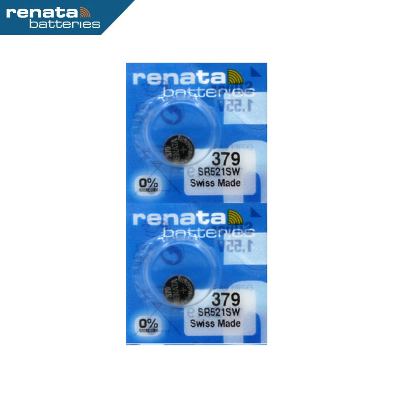 Renata瑞士379 SR521SW纽扣电池手表专用Battery cell氧化银Silver oxide石英电子lr521h通用小颗粒