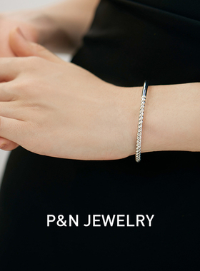 pn2023年新款复古纯银手镯女