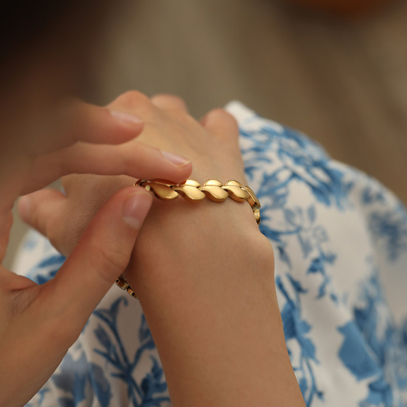 ins小众设计复古网红女冷淡风手镯 pn手链