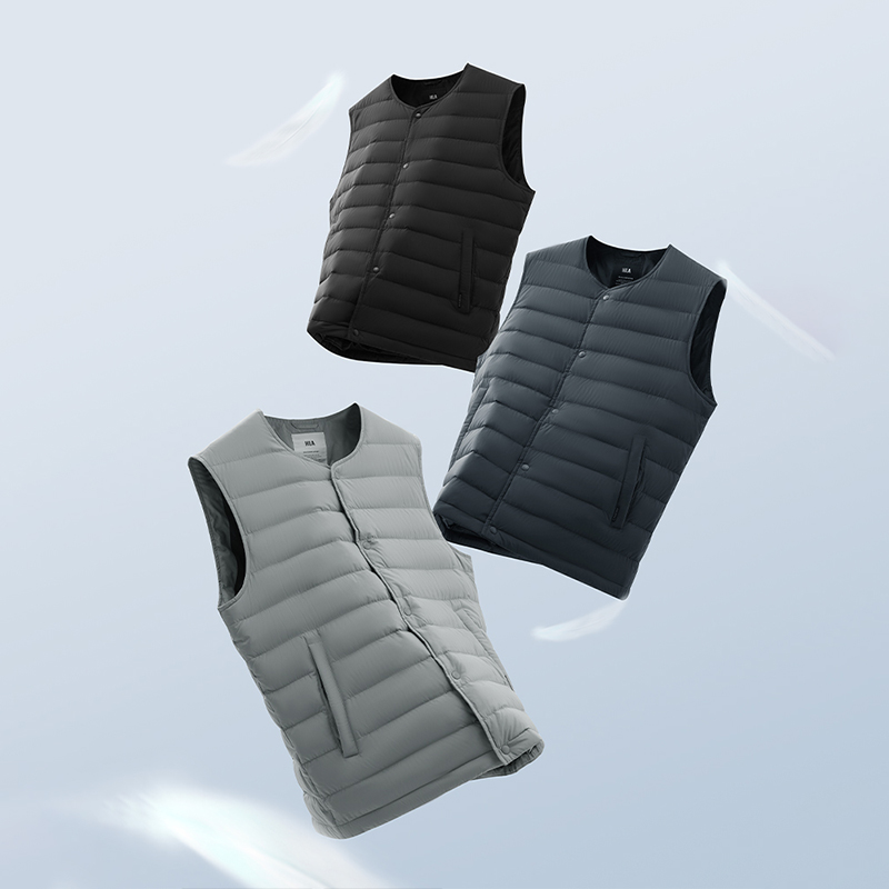 海澜之家羽绒马甲男士内穿羽绒服中老年短款内胆背心爸爸装冬马夹 - 图3