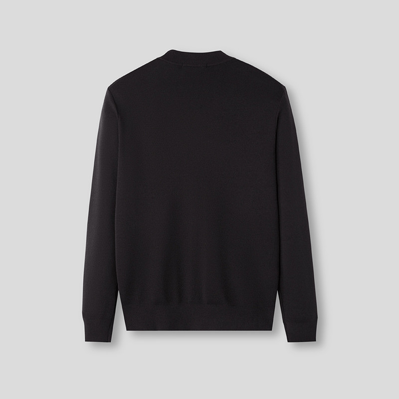 HLA/海澜之家时尚半高领长袖针织衫25秋季新纯色可机洗纯羊毛衫男,淘宝优惠券,粉丝福利购,淘宝优惠卷