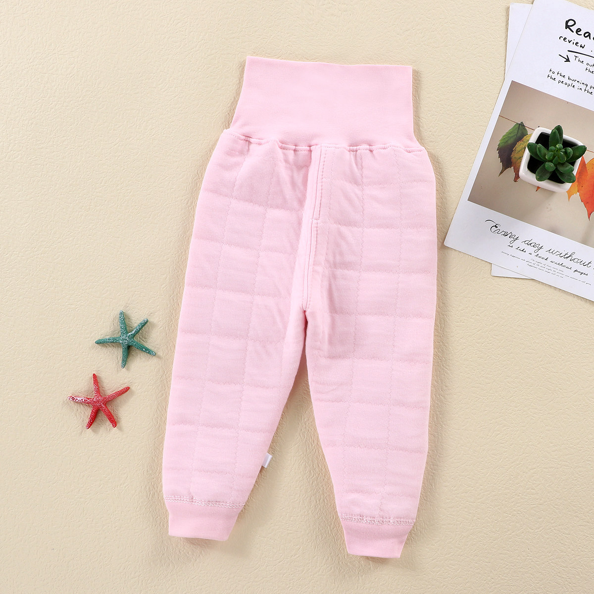 儿童纯棉保暖高腰裤中小童秋冬三层夹棉秋裤男女宝宝加厚护肚裤子,淘宝优惠券,粉丝福利购,淘宝优惠卷