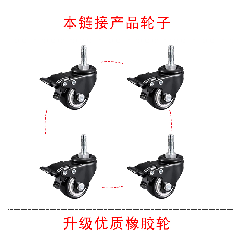 【可调节】多层功放机架移动胆机支架HIFI发烧设备机柜音响脚架子 - 图0