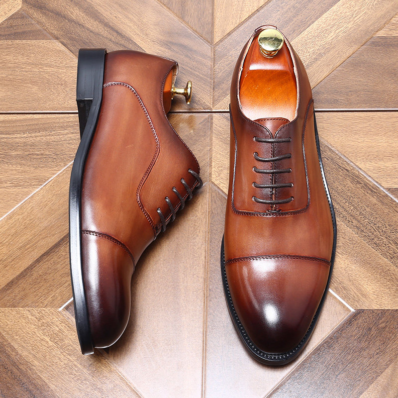 英伦三接头商务正装尖头男鞋欧美复古牛津鞋真皮德比鞋皮鞋青年,淘宝优惠券,粉丝福利购,淘宝优惠卷