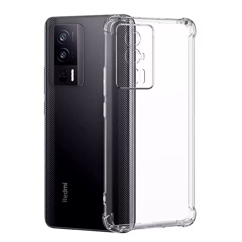 适用于红米k60手机壳新款升级镜头全包小米redmik60pro四角气囊加厚防摔保护套K60e透明硅胶软壳男女简约