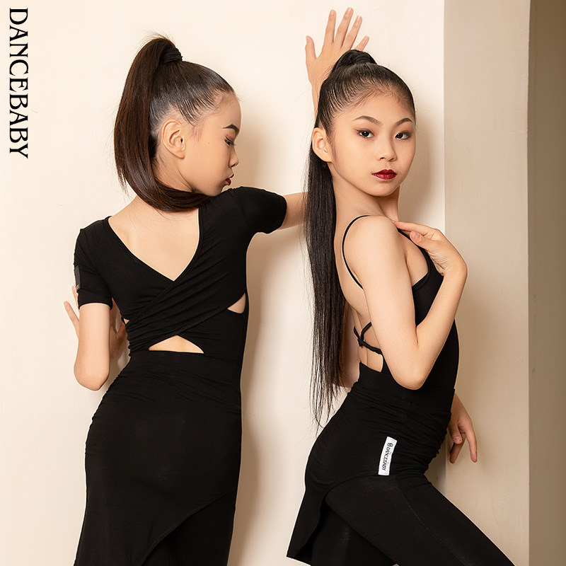 dancebaby拉丁舞服2025女童练功服舞蹈上衣新品绝美练习服DAS195,淘宝优惠券,粉丝福利购,淘宝优惠卷