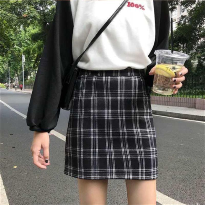 Summer High Waist Mini skirt Streetwear Short Leisure Skirt-图1