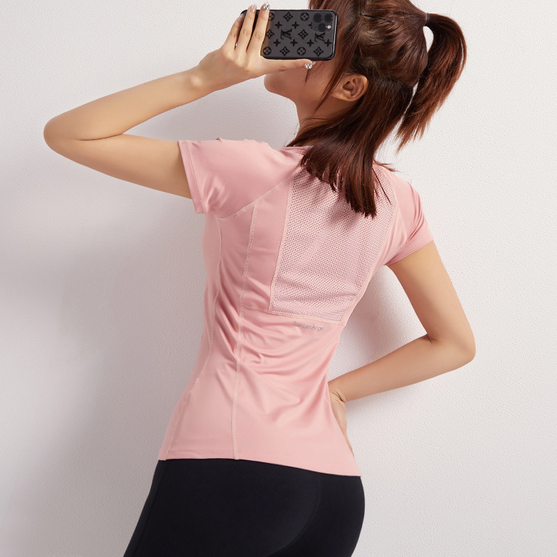 Workout Yoga Female T-shirt Gym Woman Sportswear Women Sport - 图2