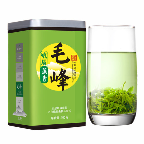 峨眉雪芽蒸青毛峰100g 春茶浓香型四川蒸青绿茶茶叶 - 图3