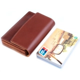 Картхолдер, кожаная маленькая короткая сумка через плечо, из натуральной кожи, Южная Корея, воловья кожа