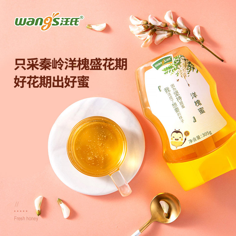 汪氏纯正天然土蜂蜜小包装洋槐蜜 汪氏食品蜂蜜