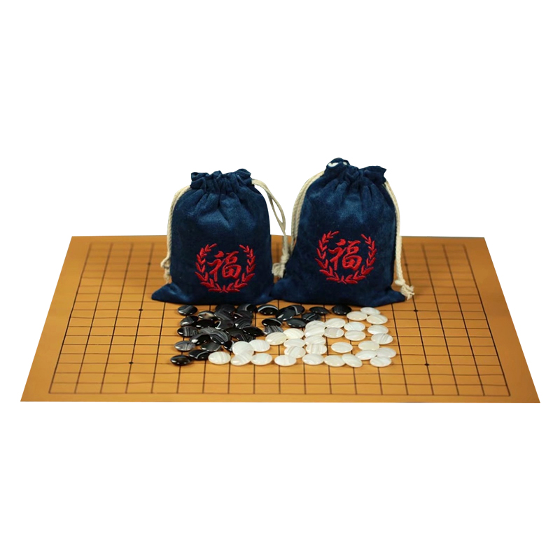 胜利玉莹阜新玛瑙天然黑白缠丝子玛瑙围棋高档玛瑙围棋正品包邮-图3