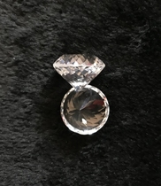 Natural Qing Dynasty 2 cm super old diamond handed down antique high-end custom inlaid diamond ring collection gift palace