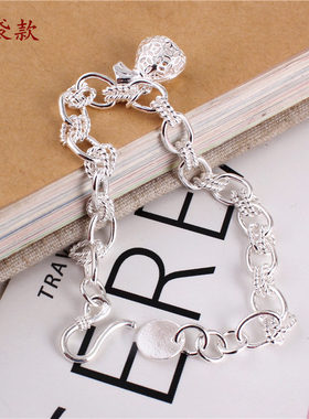 手链女纯银韩版简约学