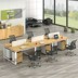 Bàn nhân viên đơn giản hiện đại 2/4/6 nhân viên bàn văn phòng bàn ghế kết hợp nội thất văn phòng - Nội thất văn phòng Nội thất văn phòng