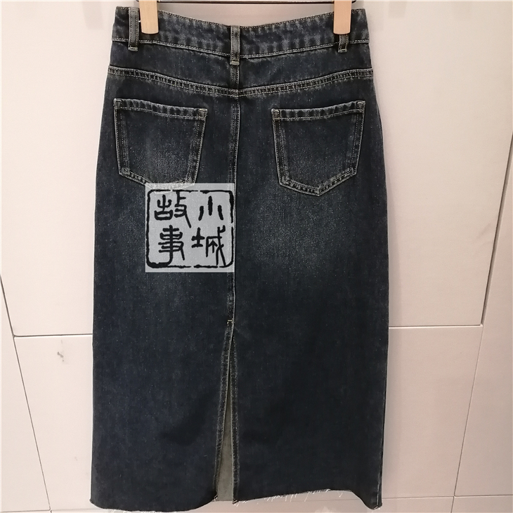 oldcolour欧珂专柜正品 2024春款 牛仔半裙 Q120614A1-699