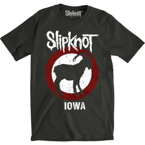 Slipknot 活结乐队小山羊 Politigoat Black T shirt男士摇滚T恤 - 图3