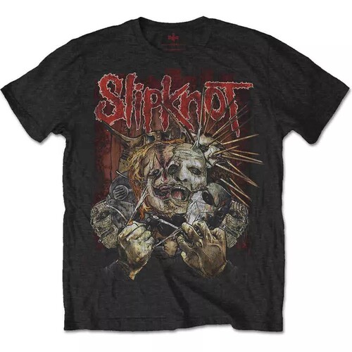 Slipknot 活结乐队小山羊 Politigoat Black T shirt男士摇滚T恤 - 图1