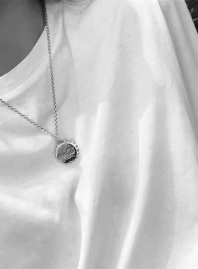 克罗潮925纯银瓶盖项坠男女轻奢手工可乐瓶易拉罐吊坠复古链挂坠