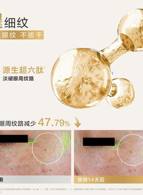 自然堂新品6D眼膜5片装胶原乳霜淡眼纹嘭泪沟亮眼圈抗皱正品现货