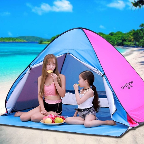 Пляжная портативная складная палатка, автоматический простой детский дождевик для рыбалки, защита от солнца, полностью автоматический