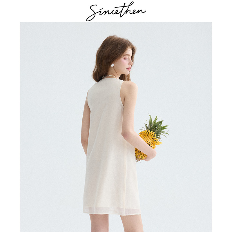 sincethen高级感吊带裙千金风连衣裙小个子法式穿搭白色裙子女夏,淘宝优惠券,粉丝福利购,淘宝优惠卷