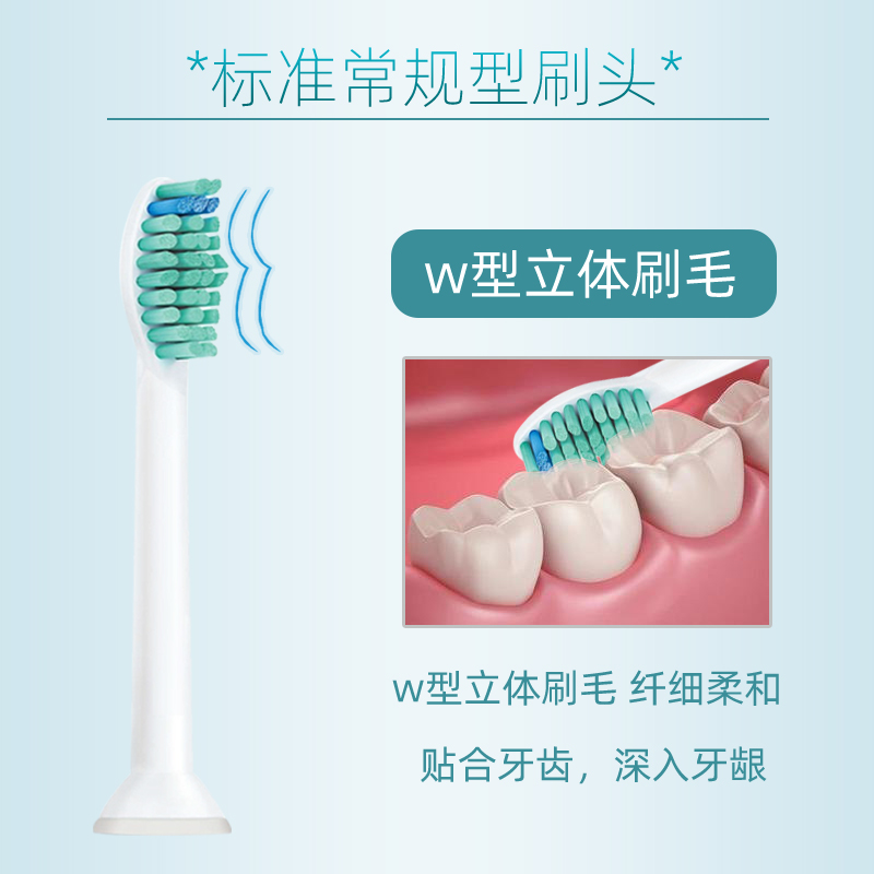 澳松适用飞利浦电动牙刷头通用hx3226/6730/6721/9362/3216替换头 - 图1